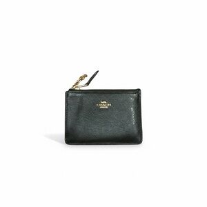 Coach Black Leather Wristlet